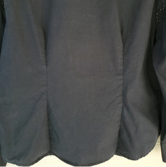 Vintage BILL BLASS Jeanswear Sequin Embroidered Casual Cotton Button-down - Picture 14 of 16